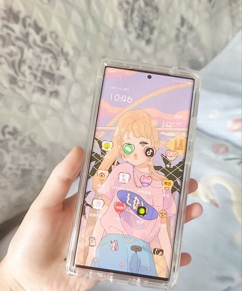 Theme Homescreen, Aesthetic Phones, Phone Obsession, Infinix Phones, Samsung Ultra, Aesthetic Android, Homescreen Setup, Android Aesthetic, Icon Phone