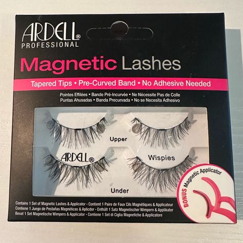 New Never Worn In Original Box, Ardell Wispies Magnetic Lashes With Bonus Applicator Tool Ardell Wispies, Ardell Lashes, Faux Lashes, Pink Polka Dot Dress, Magnetic Lashes, Fake Lashes, Faux Mink Lashes, Strip Lashes, Lashes Makeup