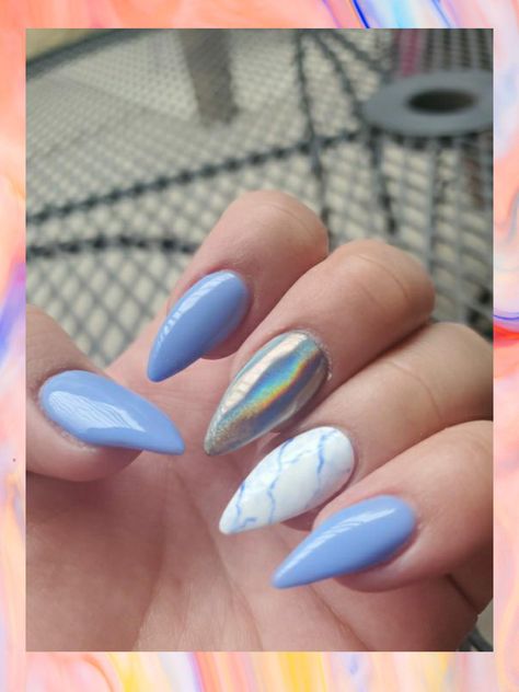 Top 20+ Periwinkle Blue Nail Designs You Can’t Miss in 2024 Bf Matching Nails, Lol Nails, Periwinkle Nails, Matching Nails, Blue Nail Art Designs, Diy Nails At Home, Blue Nail Art, Basic Nails, Blue Nail Polish