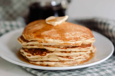 Pancakes Sourdough, Sourdough English Muffin Recipe, Sourdough Pancakes Recipe, Pumpkin Cobbler, Active Sourdough Starter, Sourdough English Muffins, Using Sourdough Starter, Farmhouse On Boone, Recipe Using Sourdough Starter