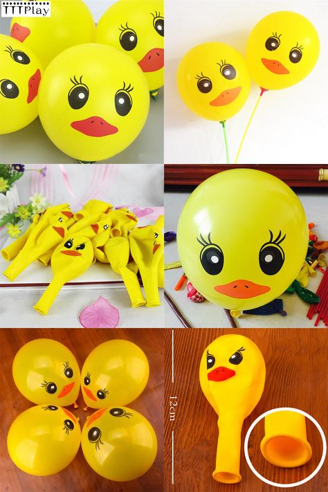 Duck Decorations Party, Duck Birthday Theme Decoration, Duck Party Ideas, Duck Theme Party, Duck Birthday Party Ideas, Duck Balloon, Duck Things, Duck Birthday Theme, Rubber Ducky Party