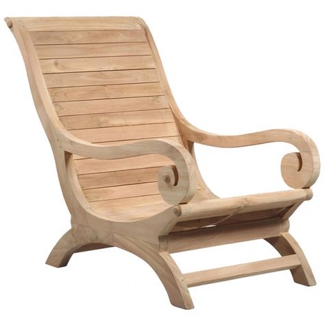 Wooden rocking chair design