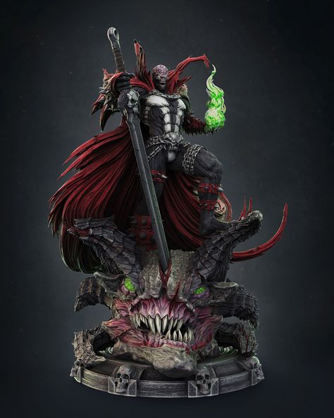 Spawn 1, Spawn Comics, Character Statue, Lego Custom Minifigures, Dark Pictures, Animation Reference, Comic Games, Red Hood, Action Poses