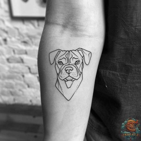 Unleashing the Power of Pitbull Tattoos: Exploring the Bold and Beautiful World of Inked Canine Art: 105 Designs - inktat2.com Pitbull Outline, Pitbull Tattoos, Pitbull Tattoo, Loyalty Symbol, Farm Work, Nanny Dog, Dangerous Dogs, Detailed Tattoo, Canine Art