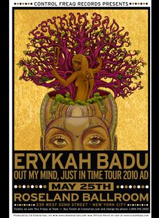 Erykah Badu "Out My Mynd, Just In Time Tour Poster by EMEK Erykah Badu, Afrocentric Art, Neo Soul, Gig Posters, Concert Posters, Music Poster, Black Art, Canvas Poster, My Mind