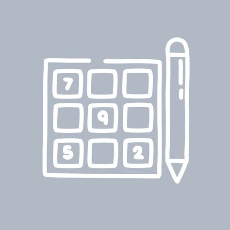 Sudoku App Icon, Logic Aesthetic, Calculator Icon Aesthetic, Sudoku Aesthetic, Ipad App Icons, Cute Widgets, Ipad App, Gaming Wallpapers, Iphone Icon