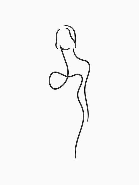 Minimal feminine female body line art | Premium Vector #Freepik #vector #body-line #woman-shape #woman-sketch #lady Lady Line Art, Woman Body Line Art, Female Body Line Art, Feminine Line Art, Feminine Female, Body Line Art, Woman Sketch, Female Body, Premium Vector