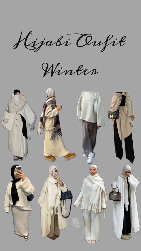 Hijab Fashion Inspiration Winter, Hijabi Fashion Winter, Winter Modest Outfits, Hijabi Winter Outfits, Hijabi Fashion Summer, Modest Fashion Muslim, Modest Outfits Muslim, Modest Winter Outfits, Modest Girly Outfits