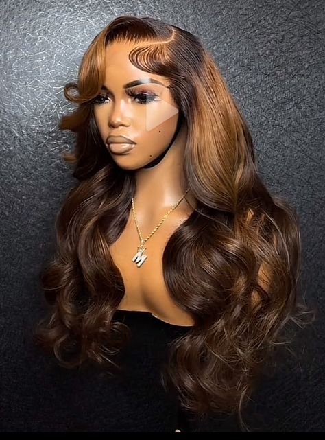 Frontal Styles, Wig Highlights, Blonde Styles, Lux Hair, Curly Hair Braids, Lace Fronts, Peekaboo Hair, Wig Colors, Wig Ideas