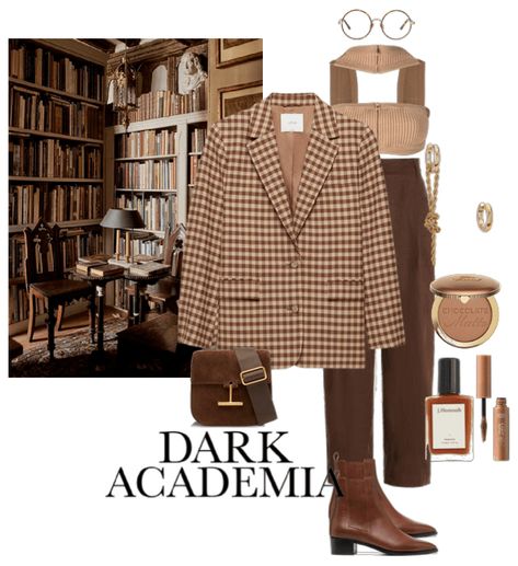 Modern Dark Academia, Dark Academia Style, Kardashian Outfit, Academia Style, Dark Academia Fashion, The Darkest Minds, Academia Fashion, Outfit Maker, Outfit Shoplook