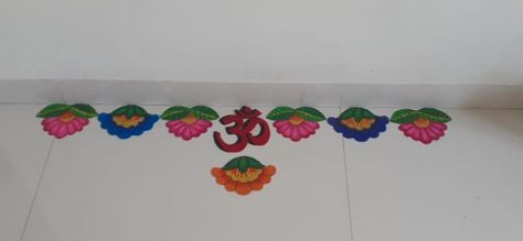 Rangoli on ohp sheet Ready Rangoli On Ohp Sheet, Ohp Sheet Rangoli, Ready Rangoli, Rangoli Decoration, Gauri Ganpati, Ganpati Decor, Diwali Ideas, Creative Rangoli, Candy Themed Party