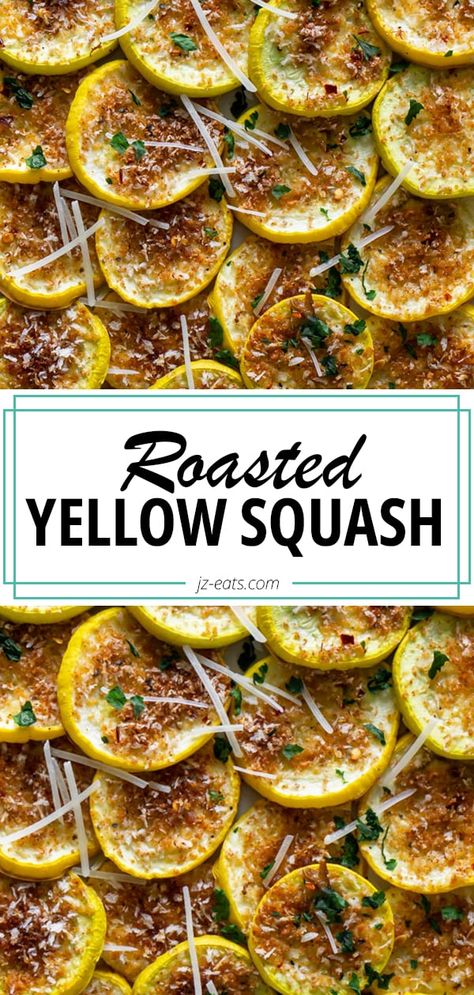 Yellow Zucchini Recipes, Crookneck Squash Recipes, Baked Yellow Squash, Roasted Yellow Squash, Cooking Yellow Squash, Healthy Squash Recipes, Yellow Squash Recipes, Summer Squash Recipes, Keto Sides