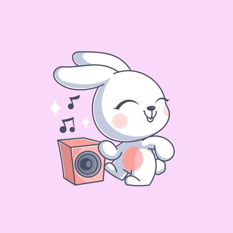 Cute bunny dancing and listening to musi... | Premium Vector #Freepik #vector #music Bunny Dancing, Dancing Drawing, Bunny Dance, Playlist Covers Photos, Music Drawings, African Art Paintings, Cute Kawaii Animals, Disney Planning, Card Drawing