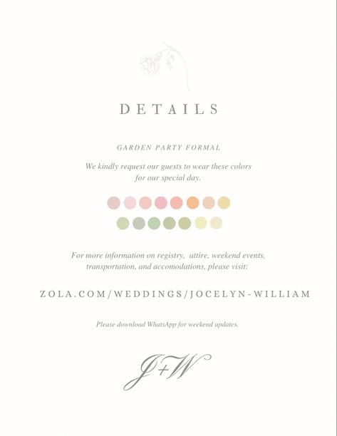 Wedding Guest Dress Code Invitation, Dresscode Invitation Card, Wedding Attire Guest Invitation, Garden Formal Attire, Formal Wedding Guest Attire, Fancy Wedding Invitations, Wedding Invitation Details Card, Wedding Motif, Garden Formal