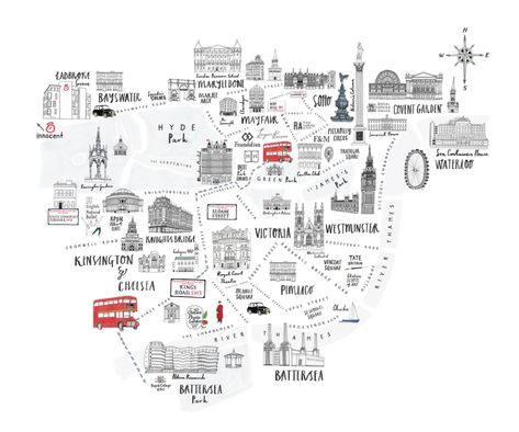 London Map | Work London Neighborhoods Map, London Map Aesthetic, London Sightseeing Map, London Tourist Map, Central London Map, London Map Art, City Maps Illustration, London Tube Map, Stratford London