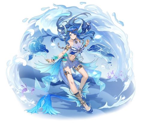 Fashion Girl Design, Female Monster, Character Design Girl, Girl In Water, Mermaid Outfit, Pix Art, Female Knight, Anime Warrior, Anime Book