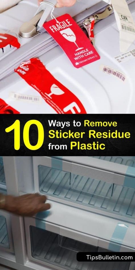 Remove Tape Residue, Homemade Goo Gone, How To Remove Adhesive, Remove Sticky Labels, Remove Sticker Residue, Remove Sticky Residue, Diy Household Cleaners, Goo Gone, Plastic Scraper