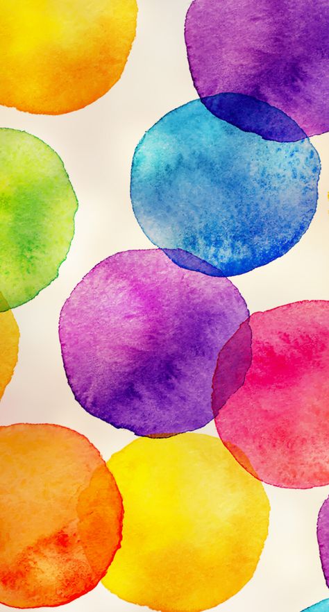 Screen Phone Wallpapers, Watercolor Print Pattern, Future Background, Paper Phone, Watercolor Circles, Wall Paper Phone, Phone Art, 수채화 그림, Cellphone Wallpaper