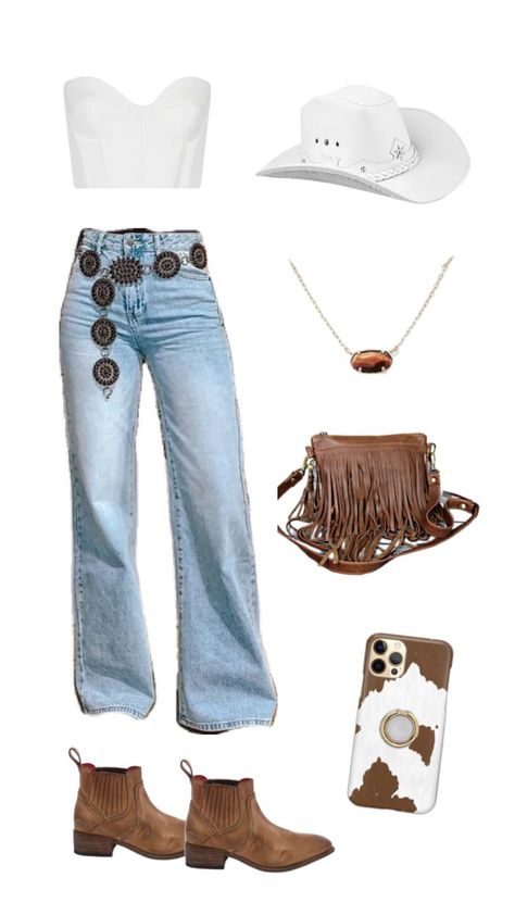 What’s not to love about cowgirl fashion? Cow prints, boots, fringe accessories, the list goes on and on. If you love the cowgirl look but don’t want to look like you stepped straight out of the Wild West, you’ll love the ideas in this post. I’m sharing 9 modern cowgirl outfit ideas perfect for encapsulating the spirit of the Wild West - but with a contemporary touch. So, here are 9 adorable modern cowgirl outfit ideas for you to recreate. Tap to keep reading! Modern Cowgirl Outfits, Cowgirl Outfit Ideas, Wild West Outfits, West Outfit, Party Dress Outfit, Fringe Accessories, Party Dress Inspiration, White Cowgirl Boots, Black Cowgirl Boots