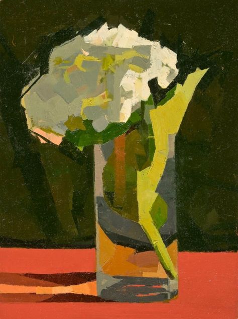 White Hydrangea Richard Diebenkorn, Flowers In A Vase, Andrew Wyeth, Art Et Illustration, Painting Still Life, Still Life Art, Arte Floral, Still Life Painting, Abstract Flowers