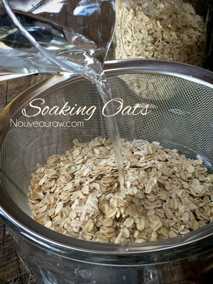 Soaked Oats Recipe, Oatmeal Date Bars, Soaking Oats, Raw Granola, Chocolate Honey, Raw Oats, Date Bars, Nourishing Traditions, Raw Recipes