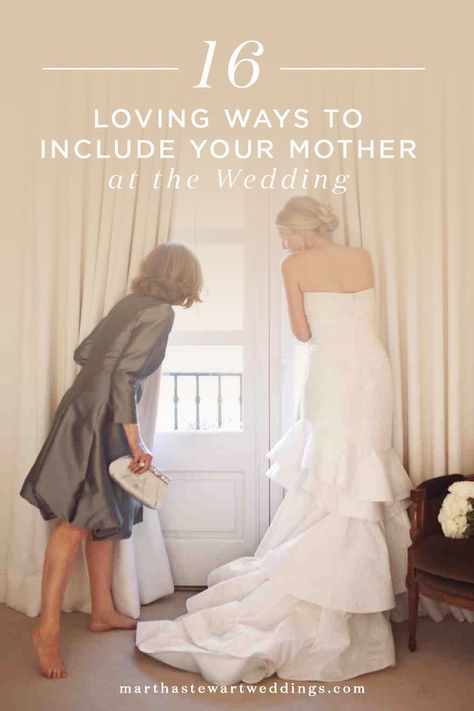 16 Loving Ways to Include Your Mother at the Wedding | Martha Stewart Weddings Mother In Law Dresses, Island Wedding Dresses, Hilton Wedding, Nancy Meyers, Wedding Movies, Martha Stewart Weddings, Island Weddings, Father Of The Bride, Groom Dress