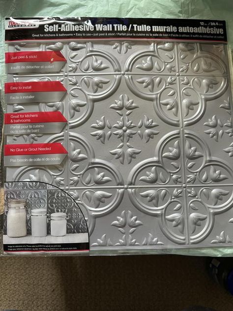 Dollar Tree Crafts & DIY with Instructions! + Freebies! 🥳 | So I finally found this tile at my dollar tree | Facebook Dollar Tree Tile Crafts, Ceiling Tiles Crafts, Dollar Tree Crafts Diy, Faux Tiles, Christmas Crafts Ideas, Tile Crafts, Ceiling Tiles, Dollar Tree Crafts, Tree Crafts