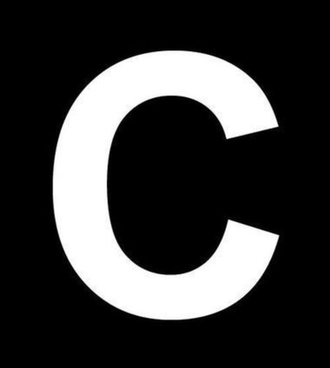 Letter C Letter C, White, Black