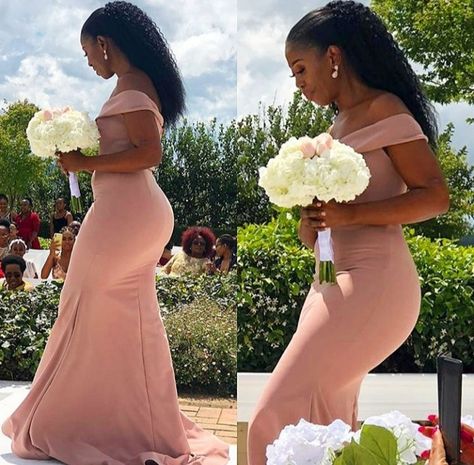 Rose Gold Bridesmaid Dress Black Women, Mauve Bridesmaid Dress Black Women, Dusk Pink Bridesmaid Dresses, Pink Bridesmaid Dresses African, Luxury Pink Bridesmaid Wedding Dress, Pretty Dresses Casual, Mauve Bridesmaid Dress, Latest Bridesmaid Dresses, African Bridesmaid Dresses