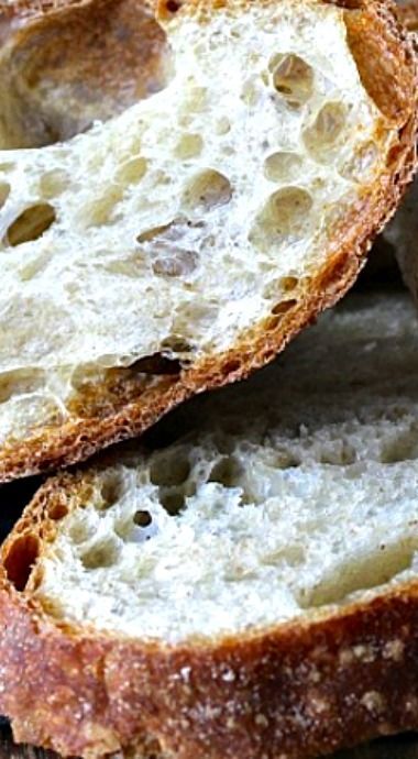 Country French Bread Recipes, Courtney Williams, Rock Crock Recipes, Crusty Bread Recipe, No Yeast Bread, French Bread Recipe, Easy Sourdough, Country Bread, Artisan Bread Recipes