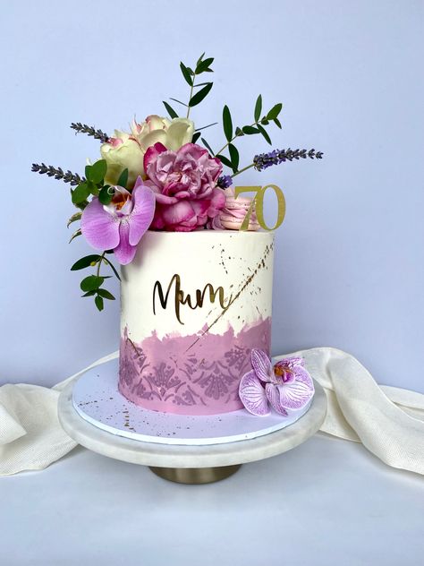 Cake Ideas For Moms Birthday, Ideas For Moms Birthday, 70th Cake, Birthday Cake For Mom, Retirement Cake, 70th Birthday Cake, Cheap Prom Dresses Long, Moms Birthday, Beautiful Birthday Cakes