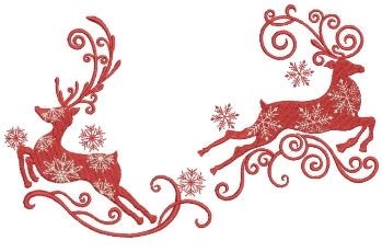 Filigree Reindeer Set, 10 Designs - 3 Sizes! | Filigree Reindeer 8 - 3 Sizes! - Products - SWAK Embroidery Machine Embroidery Christmas, Christmas Embroidery Patterns, Animal Embroidery Designs, Machine Pattern, Machine Embroidery Projects, Embroidery Transfers, Christmas Card Crafts, Paper Embroidery, Learn Embroidery