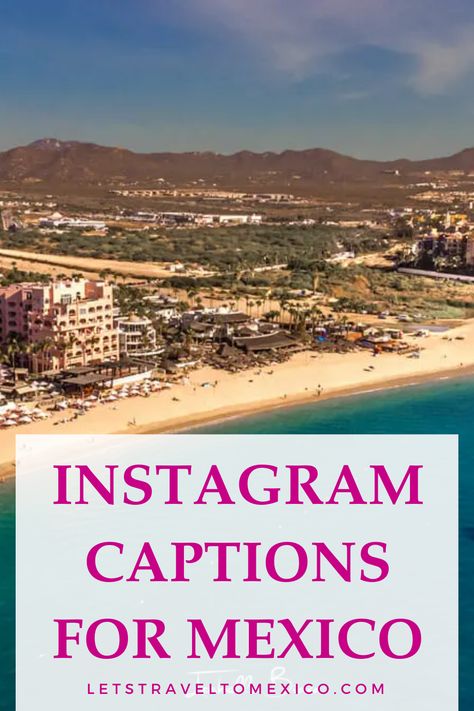 Need inspiration for your Mexico trip photos? Here are 200 fun, witty, and unique Instagram captions that will make your Mexico vacation posts pop! Mexico Instagram Captions, Mexico Photo Ideas, Unique Instagram Captions, Creative Instagram Captions, Mexico Quotes, Trip Photos, Mexico Trip, Vacation Quotes, Caption For Yourself