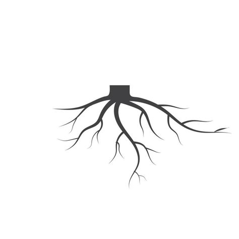 Tree Root Illustration, Roots Illustration, Tree Root, Vector Icons Illustration, Tree Roots, Icon Illustration, The Tree, Vector Icons, Vector Art