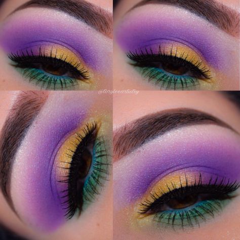 Marti Gras Makeup, Mardis Gras Makeup, Mardi Gras Hair, Mardi Gras Makeup Looks, Mardi Gras Makeup Ideas Simple, Mardi Gras Hairstyles, Mardi Gras Make Up, Mardi Gras Eye Makeup, Purple Themed Makeup Looks