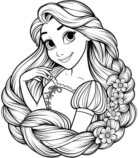 Rapunzel Tangled Coloring Pages - 37 Free Sheets Rapunzel Coloring, Rapunzel Flynn Rider, Tangled Coloring Pages, Rapunzel Coloring Pages, Types Of Poems, Rapunzel And Flynn, Rapunzel Tangled, Human Anatomy Drawing, Flynn Rider