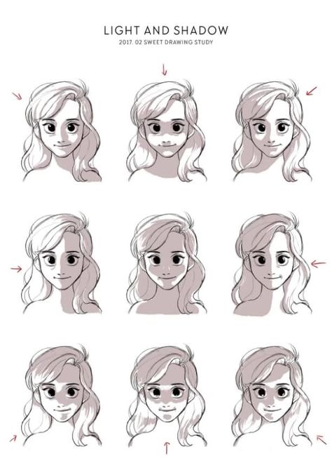 How to Draw The Things Dump pt.1 - Imgur Art Du Croquis, Shadow Face, Shadow Drawing, Bd Art, Drawing Studies, 흑백 그림, Drawing Faces, Cartoon Faces, Digital Painting Tutorials