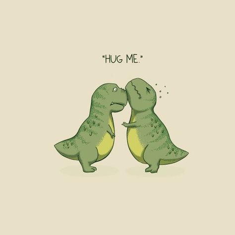 Cute T Rex, Hug Me, T Rex, Dinosaurs, Green