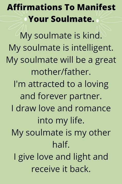 Soulmate Affirmations Law Of Attraction, Manifestation Soul Mates, Soul Mate Affirmations, Manifest Boyfriend Affirmations, Boyfriend Affirmation, Find Soulmate, Soulmate Affirmations, Karma Spell, Manifest Soulmate