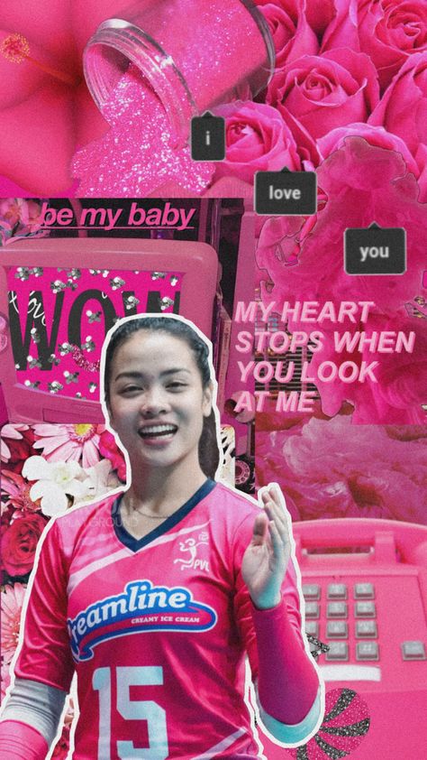 #jemagalanza #creamlinecoolsmashers #volleyball Creamlinecoolsmashers Wallpaper, Creamlinecoolsmashers Players, Jema Galanza Wallpaper, Deanna Wong, Volleyball Wallpaper, Female Volleyball Players, Volleyball Player, Women Volleyball, Be My Baby