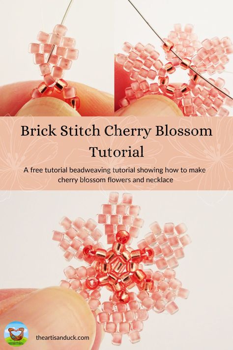 Brick Stitch Flower Pattern, Seed Bead Flower Pattern, Bead Loom Patterns Flowers, Bead Flowers Tutorial, Miyuki Beads Pattern Brick Stitch, Seed Bead Flowers Tutorial, Brick Stitch Flower, Beaded Flowers Tutorial, Bead Stitching Patterns