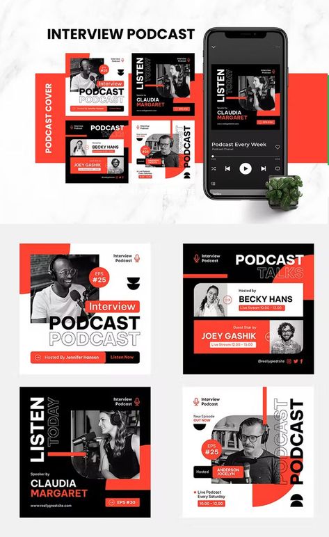 Interview Podcast Cover Template AI, PSD Podcast Design, Instagram Fonts, Handwriting Logo, Podcast Cover, Logo Colors, Instagram Font, Free Handwriting, Design Podcast, Social Templates