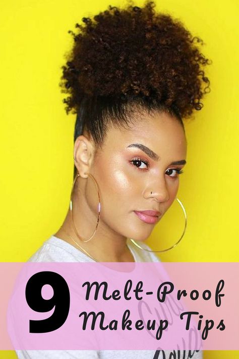 Makeup For Summer Heat, Sweatproof Makeup Tutorial, Runny Makeup, How To Make Eyeshadow, Cool Cocktails, Best Face Makeup, Makeup For Summer, Sweat Proof Makeup, How To Wear Makeup