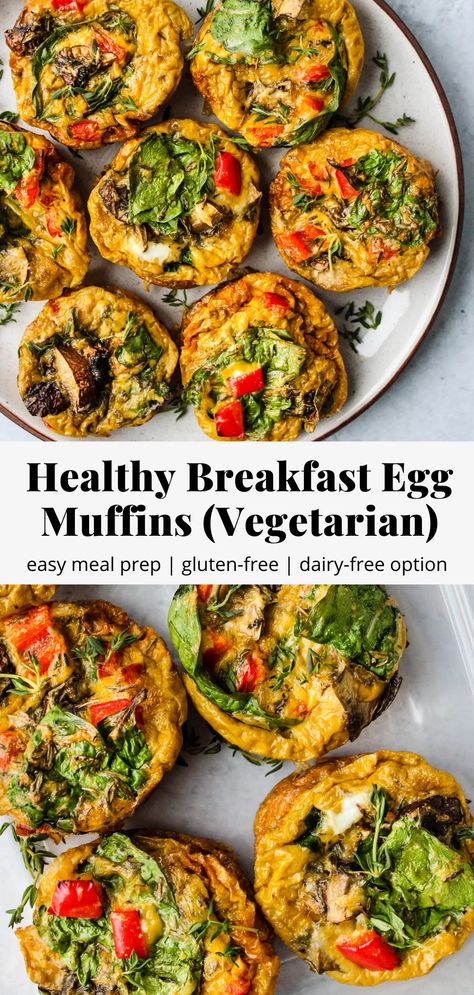 Egg Frittata Muffins, Easy Vegetarian Meal Prep, Walder Wellness, Egg Muffins Breakfast Healthy, Frittata Muffins, Microwave Breakfast, Breakfast Egg Muffins, Spinach Nutrition Facts, Healthy Egg Recipes