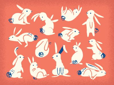 달력 디자인, Rabbit Illustration, White Rabbits, Rabbit Art, Bunny Art, 수채화 그림, Art And Illustration, Childrens Illustrations, Pattern Illustration