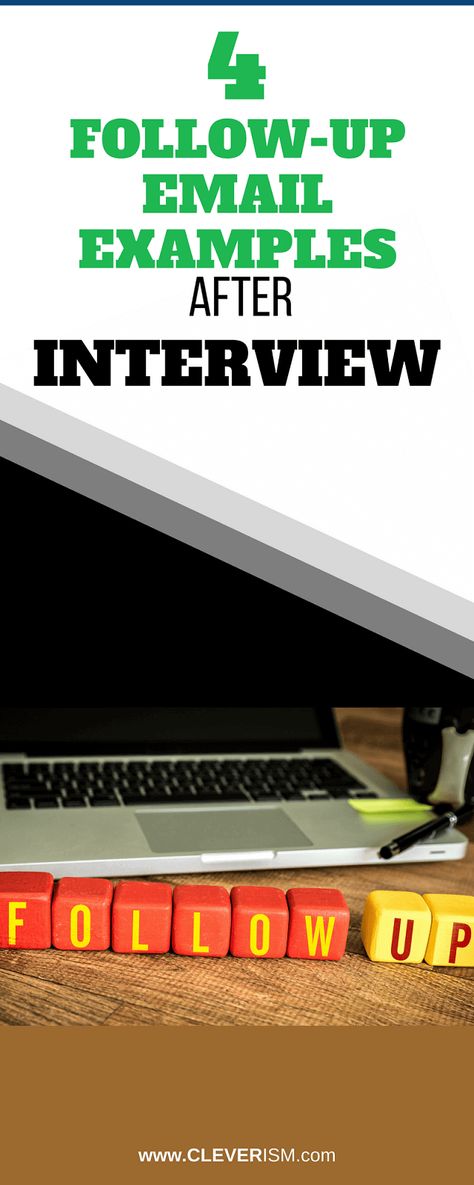 4 Follow-Up Email Examples after Interview Interview Follow Up Email, Interview Thank You Email, Email After Interview, Interview Thank You, Follow Up Email, Job Interview Advice, Thank You Email, Interview Answers, Interview Advice