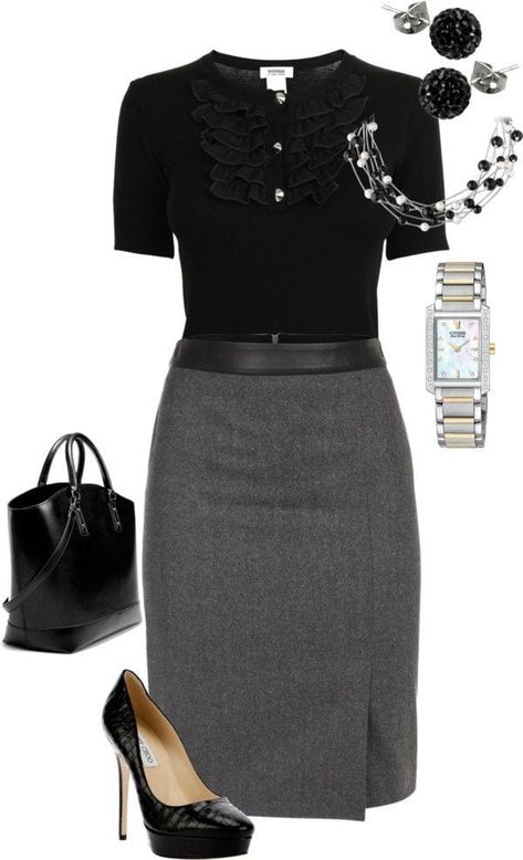 Funeral Outfits for Women -20 Ideas What to Wear to Funeral Office Outfits For Ladies, Ținute Business Casual, Stil Inspiration, Professional Attire, Outfit Trends, Fashion Hub, Business Outfit, A Skirt, Work Wardrobe