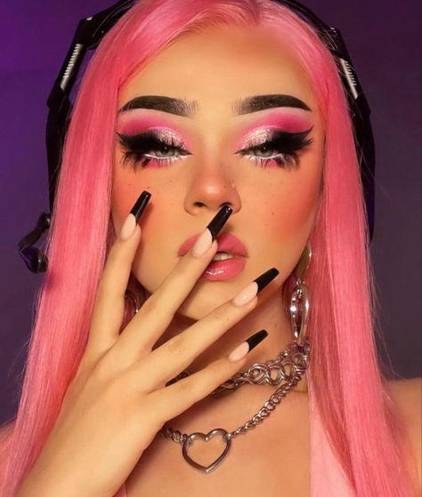 Antonio Garza, Vampire Bride, Cotton Candy Hair, Scene Makeup, Trending Hair, Bold Makeup Looks, Candy Hair, Halloween Eye Makeup, Barbie Makeup