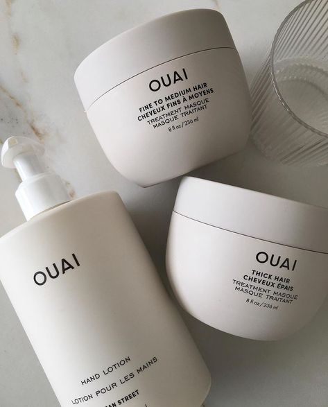 Quai Hair Products, Quai Products, Ouai Packaging, Haircare Products Aesthetic, Ouai Perfume, Ouai Hair Products, Ouai Thick Hair, Beige Moodboard, Body Lotion Packaging