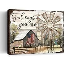 Old Signs Vintage Rustic, Country Wall Decor Living Room, Farmhouse Wall Decor Living Room, Windmill Art, Art For Bathroom, Wall Decor Kids Room, Barn Wall Art, Farmhouse Canvas, Windmill Decor